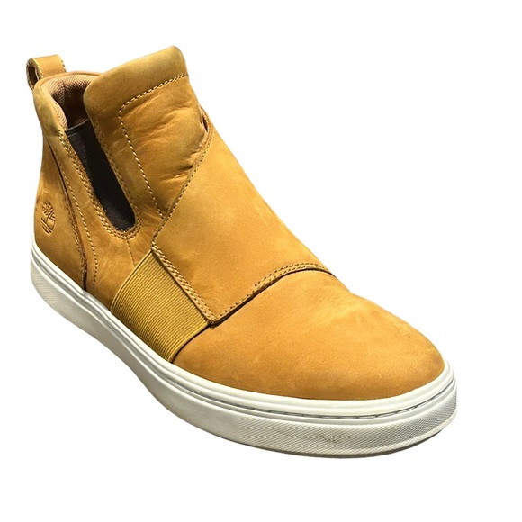 TIMBERLAND Women's Tan Genuine Leather Round Toe Comfortable Bootie-Size 9.5 - Picture 1 of 13